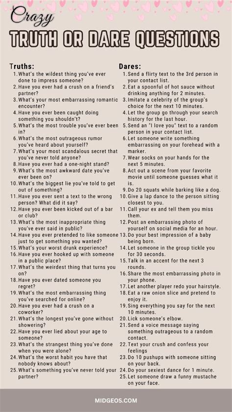 148 Best Truth Or Dare Questions, From Funny To Juicy .